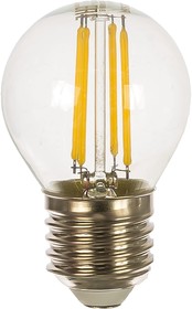 Фото 1/10 Лампа LED Filament Globe E27 5W 4100K SQ105802205