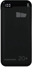 Фото 1/4 Внешний аккумулятор 20000mAh Smart 3USB Type-C 3A PD 20W+QC3.0 быстрая зарядка More choice PB32S-20 (Black)