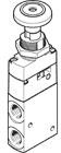 VHEF-PTC-M32-M-G14, Push Button 3/2 Pneumatic Manual Control Valve VHEF Series, G 1/4, 1/4in, 5299711