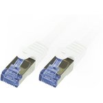 CQ3071S, Patch cord; S/FTP; 6a; stranded; Cu; LSZH; white; 5m; 26AWG