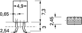 Metal film resistor, 68 Ω, 0.5 W, ±2 %