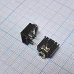 TRS 3.5 (mini jack) CK3-101A, (Стерео гн. 3.5 мм на плату)