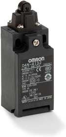 Фото 1/8 D4N1132, Limit Switch, Roller Plunger, 1NC + 1NO, 2 Snap-Action Contacts