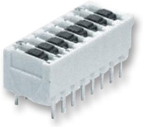 5161390-3, Switch DIP OFF ON SPST 3 Slide 25A 50VDC PC Pins 2.54mm Thru-Hole Box/Carton