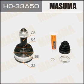 HO-33A50, ШРУС Honda Accord 97-02, CR-V 97-02, Odyssey, Prelude наружный 32 x 64 x 28 x 50 (+ABS) MASUMA