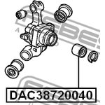 DAC38720040, DAC38720040_подшипник ступ. задн.!\ Honda Civic AL/AG/AH/EC/ED/EE ...