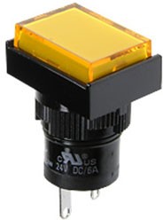 Фото 1/2 D16PLT1-000CY, индикатор светодиодный желтыйый 28В 40мА