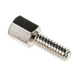 09670009922, Connector Accessories Female Screw Lock Straight Brass Nickel