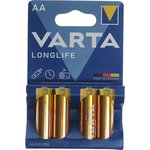 VRT-LR6L(4)бл, Батарейка AA LR6 1.5V блистер 4шт. (цена за 1шт.) Alkaline ...