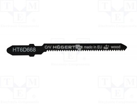 HT6D668, Hacksaw blade; wood,jigsaw; 116mm; 8teeth/inch; 5pcs.