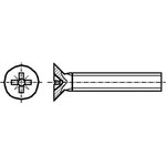 B3.5X20/BN3333, Винт, M3,5x20, 0,6, Головка: потайная, Pozidriv, PZ2, сталь, цинк