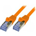 CQ3058S, Patch cord; S/FTP; 6a; stranded; Cu; LSZH; orange; 2m; 26AWG