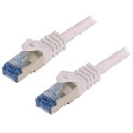 CQ4071S, Patch cord; S/FTP; 6a; stranded; Cu; LSZH; white; 5m; 26AWG