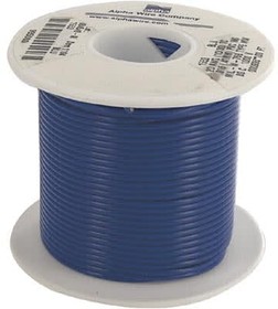 Фото 1/3 1553-BL005, Провод; HookUp Wire PVC; многопров; Cu; 20AWG; синий; ПВХ; 1кВ