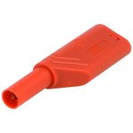 4 mm plug, screw connection, 0.5-1.5 mm², CAT II, red, 934099101