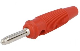 4 mm plug, solder connection, 2.5 mm², CAT O, red, BUELA 30 K RT