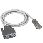 GCR-DB9LNC-1.0m, GCR Адаптер-переходник 1.0m серый, DB9 RS-232 / RJ45 9F/8P8C, 30AWG