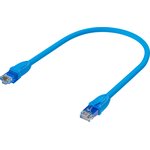 GCR-53029, GCR Патч-корд PROF прямой 1.0m, UTP медь кат.6, синий, 24 AWG ...