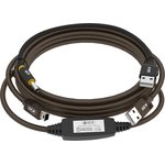 GCR-53810, GCR Кабель активный 10.0m USB 2.0, AM/mini 5P, черно-прозрачный ...