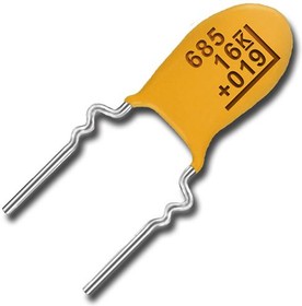 Фото 1/3 T350K476K025AT, Cap Tant Solid 47uF 25V 10% (8.9 X 13.5mm) Radial 5.08mm 125°C Bulk