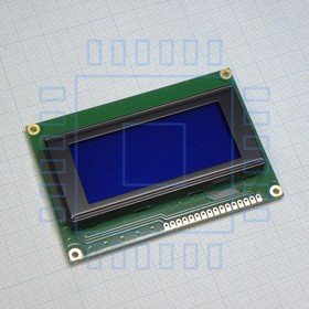 WH1604A-TMI-CT#, ЖКИ симв, 16х4, подсв. Белая, инд. Синий, Negative