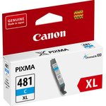 Картридж струйный Canon CLI-481XLC 2044C001 голубой (8.3мл) для Canon Pixma ...