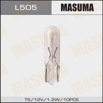 L505, Лампа б/ц 12v 1,2W T5 (упаковка 10 шт, цена за 1 шт)