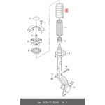 3C0411105AK, Пружина подвески VW Passat B7 ППД