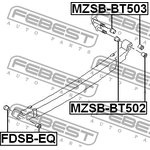FDSB-EQ, FDSB-EQ_втулка задней рессоры передняя!\ Ford Ranger 98-07