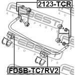 FDSB-TC7RV2, FDSBTC7RV2_втулка стабилизатора переднего ...