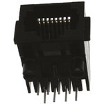 5555162-1, Гнездо, RJ45, PIN: 8, Кат: 3, с низкми профилем, Конф: 8p8c, на PCB