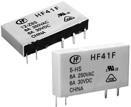 HF41F/5-ZST, Реле, 5 VDC, 6 A , 250 V, замена 1393236-2 (V23092-A1005-A301)
