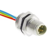 21033711403, Straight Male 4 way M12 to Unterminated Sensor Actuator Cable, 500mm