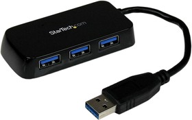 Фото 1/5 ST4300MINU3B, 4 Port USB 3.0 USB A Hub, USB Powered, 80 x 36 x 14mm
