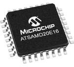 ATSAMD20E16B-AUT, MCU 32-bit ARM Cortex M0+ RISC 64KB Flash 1.8V/2.5V/3.3V 32-Pin TQFP T/R
