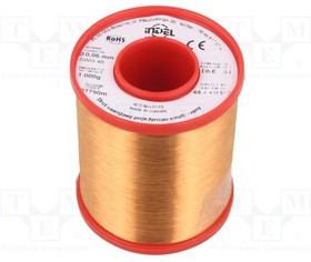 DNE0,06-1KG, Coil wire; single coated enamelled; 0.06mm; 1kg; -65?155°C
