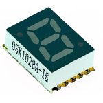 OSK1028A-LG, Дисплей: LED, 7-сегментный, 7мм, 0,28", II.зн: 1, зеленый, 5-15мкд
