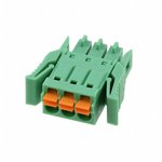 1952034, Pluggable Terminal Blocks 3 Pos 3.5mm pitch Plug 24-16AWG Spring