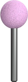 Шарошка абразив оксид алюминия, шарообразная 25мм, хвост 6мм, блистер 641-138