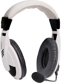 Фото 1/10 Гарнитура Defender Gryphon HN-750, для компьютера, накладные, проводные, белый / черный [63747]