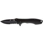 FK-721BK, Нож складной Stinger, клинок 80 мм, рукоять: сталь/алюминий, чёрный