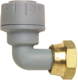 PB1715RS, Push Fit Fitting Brass 90° Tap Connector, 15mm od