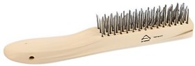 Щетка металлическая 5-рядная зачистная, с деревянной ручкой, проволока d=0.3мм ARNEZI R8040315