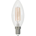 Лампа светодиодная LED-C35-5W/ 4000K/E14/CL/SLF UL-00008325