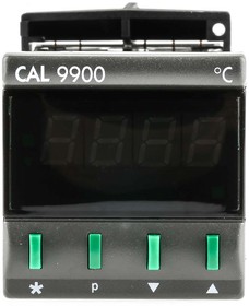Фото 1/3 991.11C, 9900 PID Temperature Controller, 48 x 48 (1/16 DIN)mm, 2 Output Relay, 115 V ac Supply Voltage