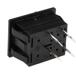C1350ALAAF, DPST, On-Off Rocker Switch Panel Mount