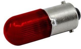 120MBLS-R-CR, Lamps LED Replac. T-3 1/4 Bayonet Shunt Red