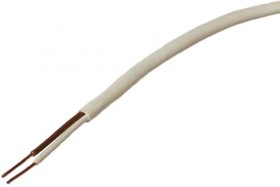 Телефонный кабель, сечение 2x0,5, тип ШТЛ-2, КСПВ, белый
