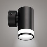 Накладной светильник Arton цилиндр, 55x110x85, GU10, алюминий/стекло, черный 59955 5