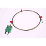 SYSCAL Type K Thermocouple 1m Length, 1mm Diameter → +750°C